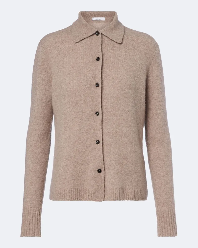 Max Mara Cardigan aus einem Kaschmirgemisch Braun