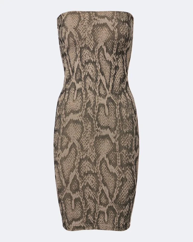 Wolford Minikleid aus Jacquard Braun