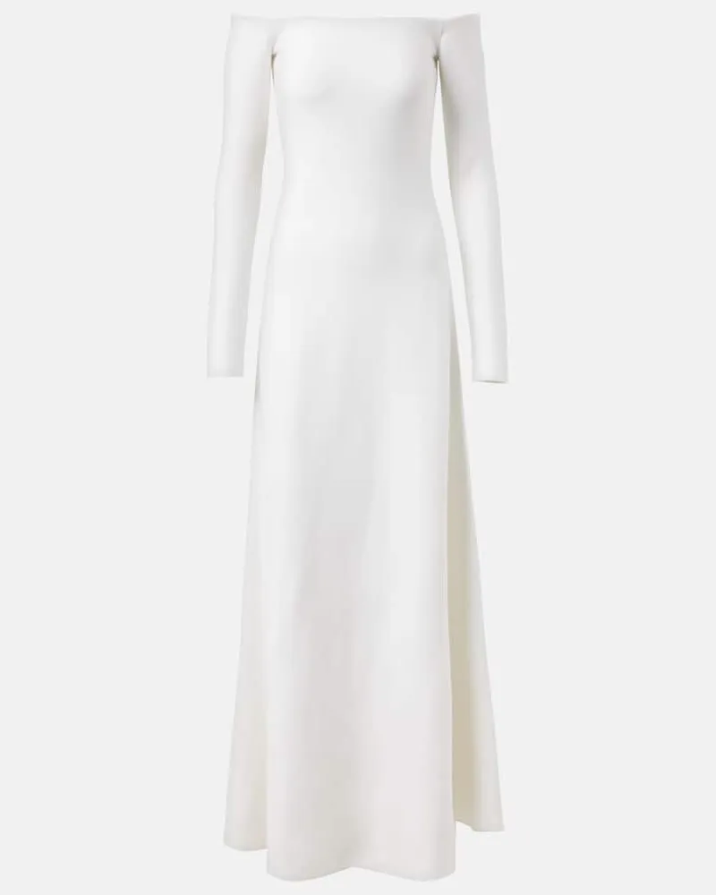 Gabriela Hearst Maxikleid Aine aus Seide Weiß