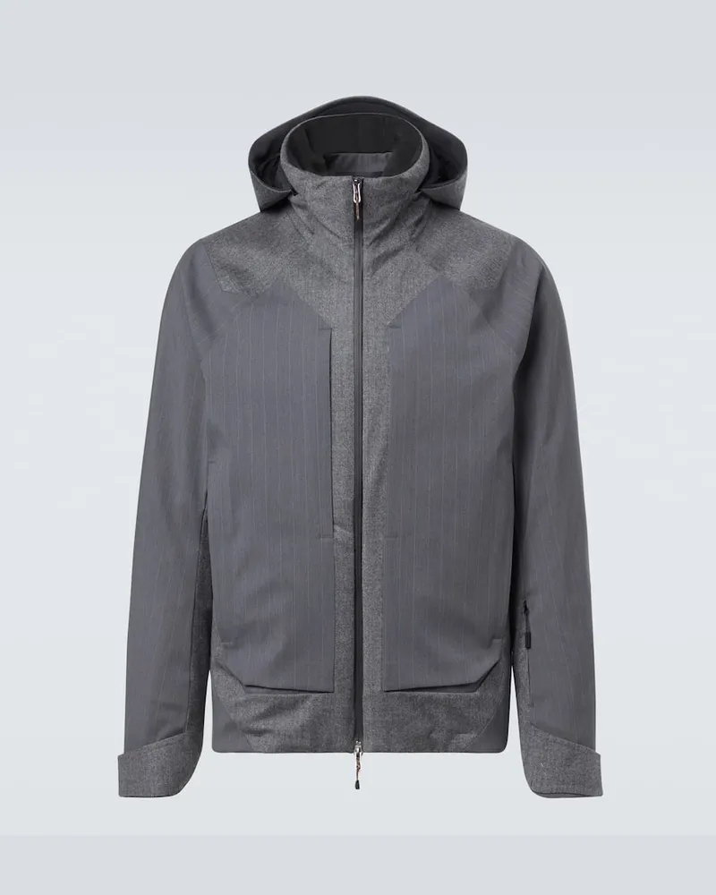 SEASE Daunenjacke Trace 2.0 aus einem Wollgemisch Grau