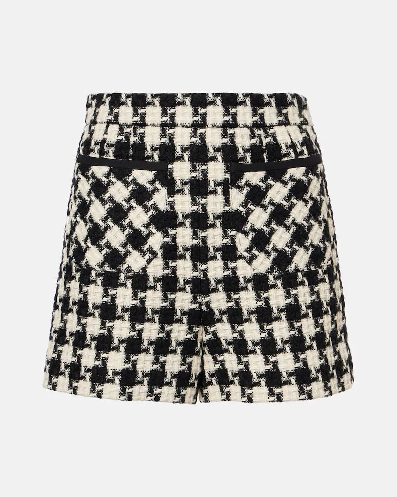 Valentino Garavani Shorts Mossi aus Tweed Weiß