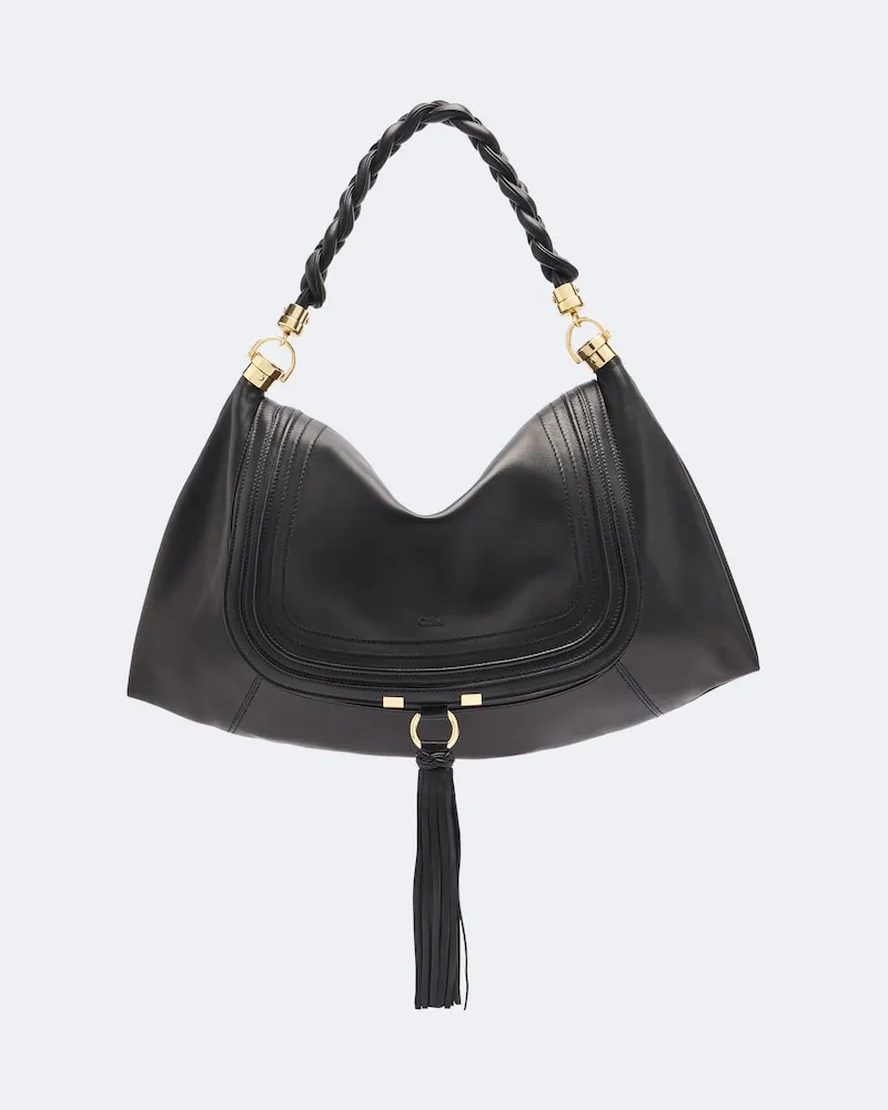 Chloé Chloé Schultertasche Marcie Foulard Medium Schwarz