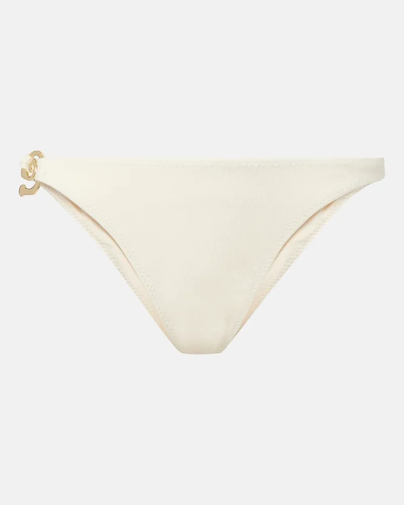 SAME Bikini-Höschen Spiral Weiß