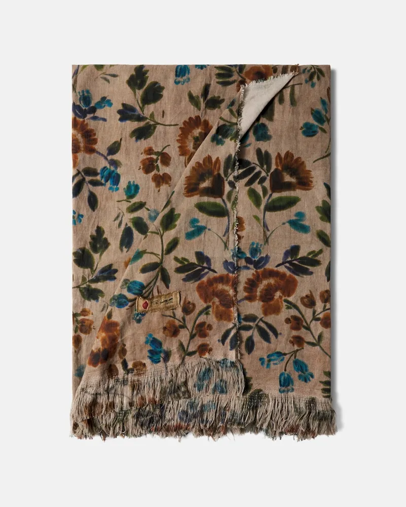 The House of Lyria Tischdecke Sollievo aus Leinen Multicolor