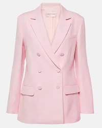 Valentino Garavani Blazer aus Wolle und Seide Pink