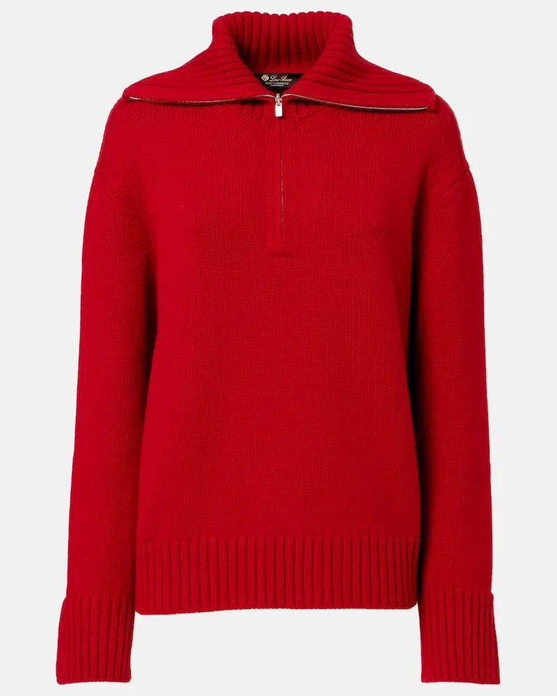 Loro Piana Pullover Parksville aus Kaschmir Rot