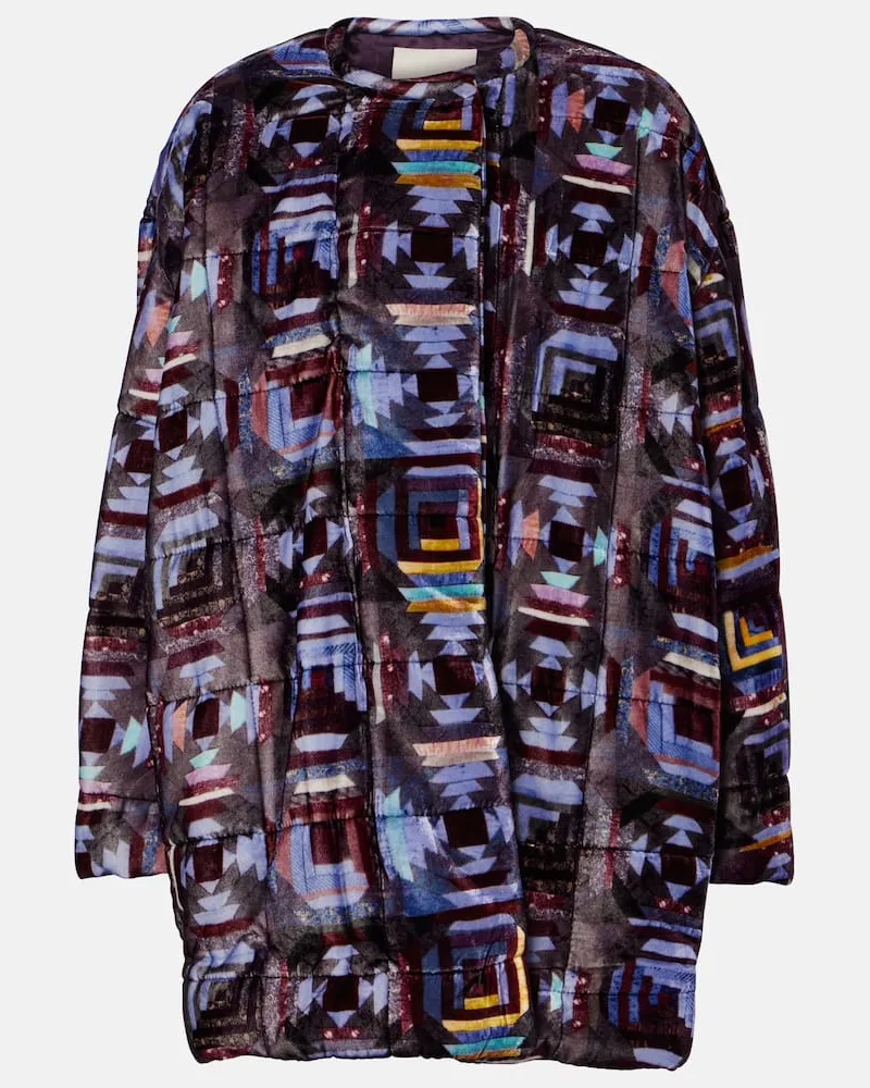 Isabel Marant Wattierte Jacke Doriane Violett