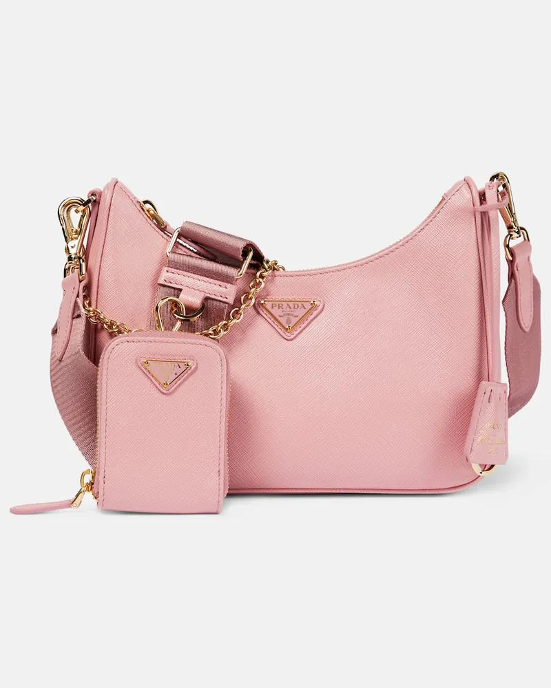 Prada Schultertasche Re-Edition 2005 Small Rosa