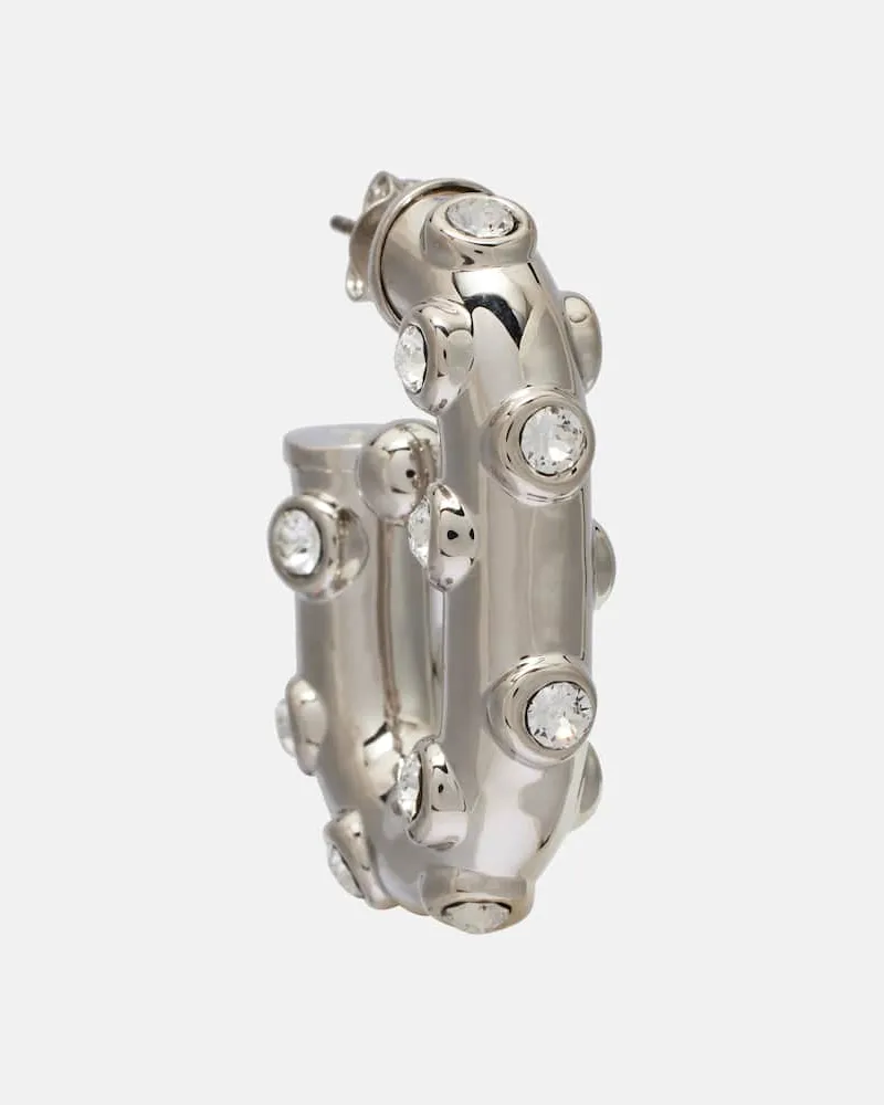 Paco Rabanne Ohrringe mit Kristallen Silber