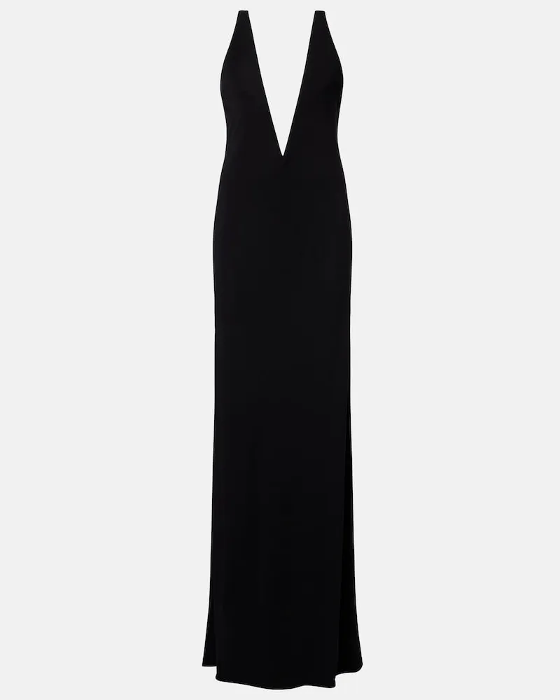 Tom Ford Robe Impossible aus Crêpe-Jersey Schwarz