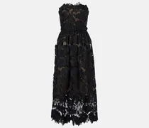 Bustier-Robe aus Spitze