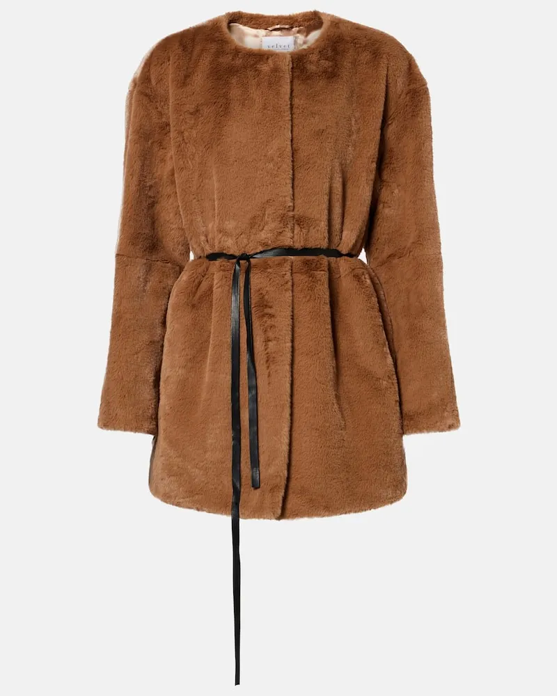 Velvet Jacke Marmont aus einem Wollgemisch Beige