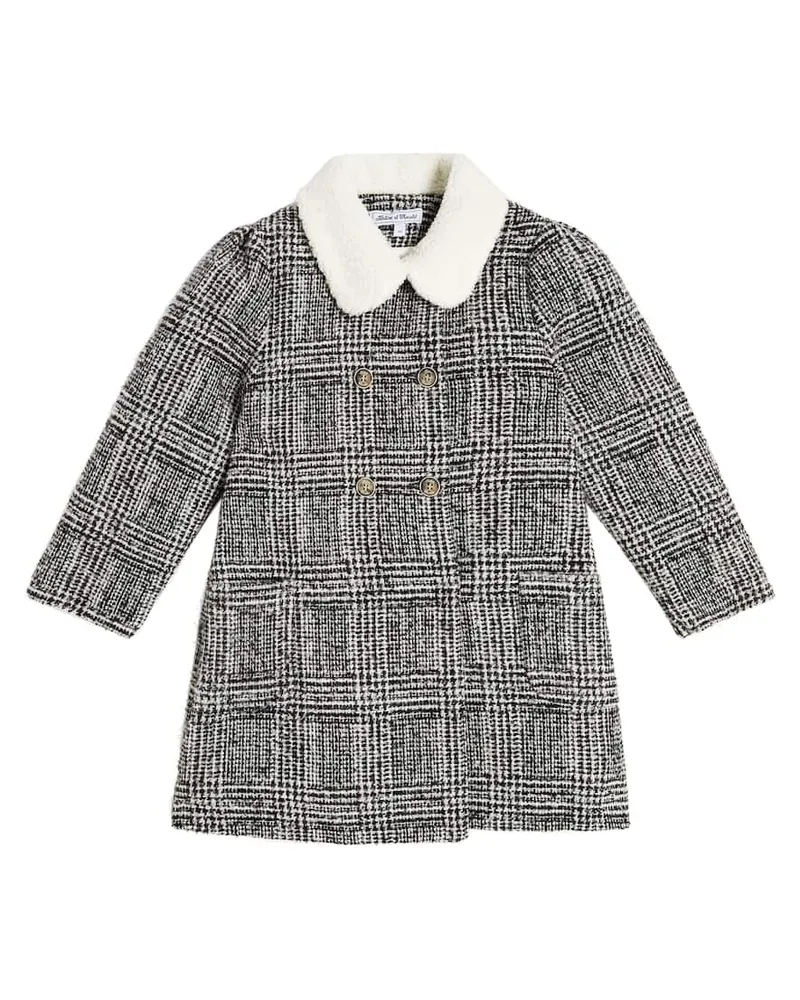 Tartine et Chocolat Mantel aus Bouclé Grau