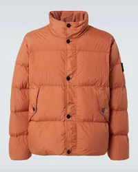 Stone Island Daunenjacke Compass Orange