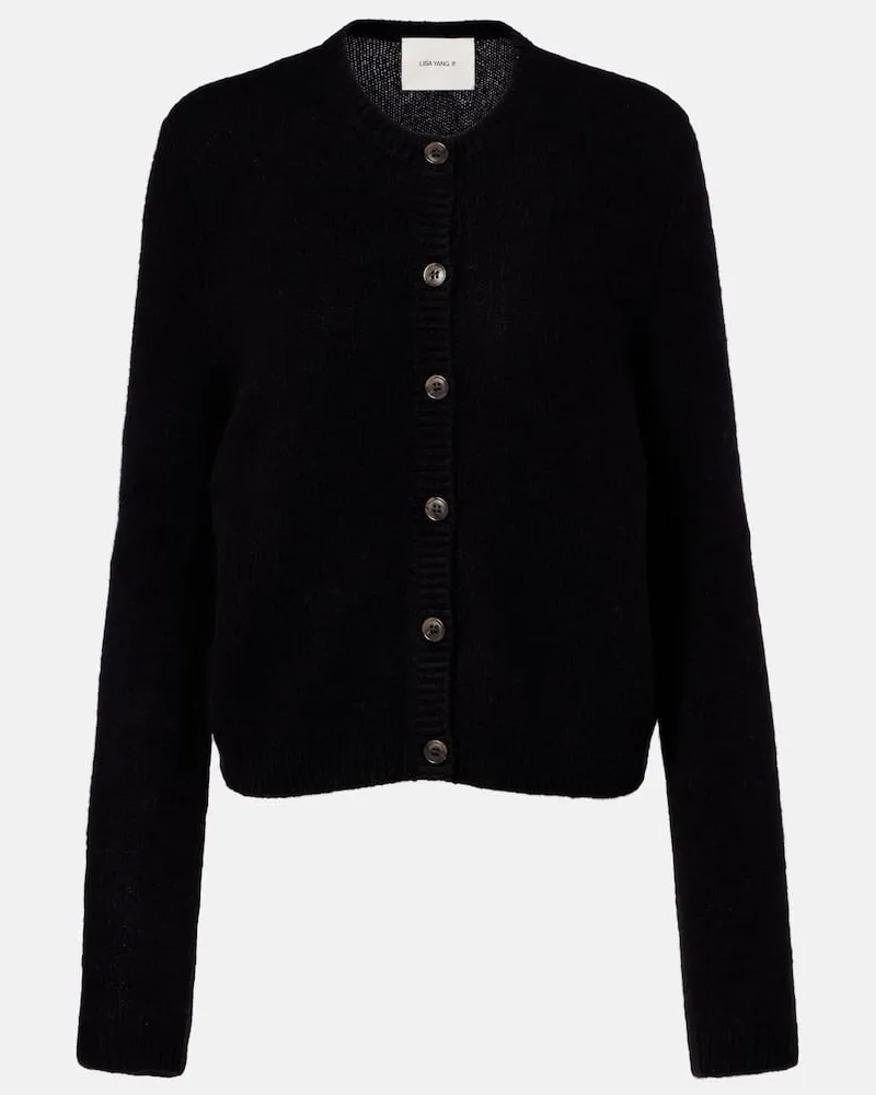 Lisa Yang Cardigan Felicia aus Kaschmir und Seide Schwarz