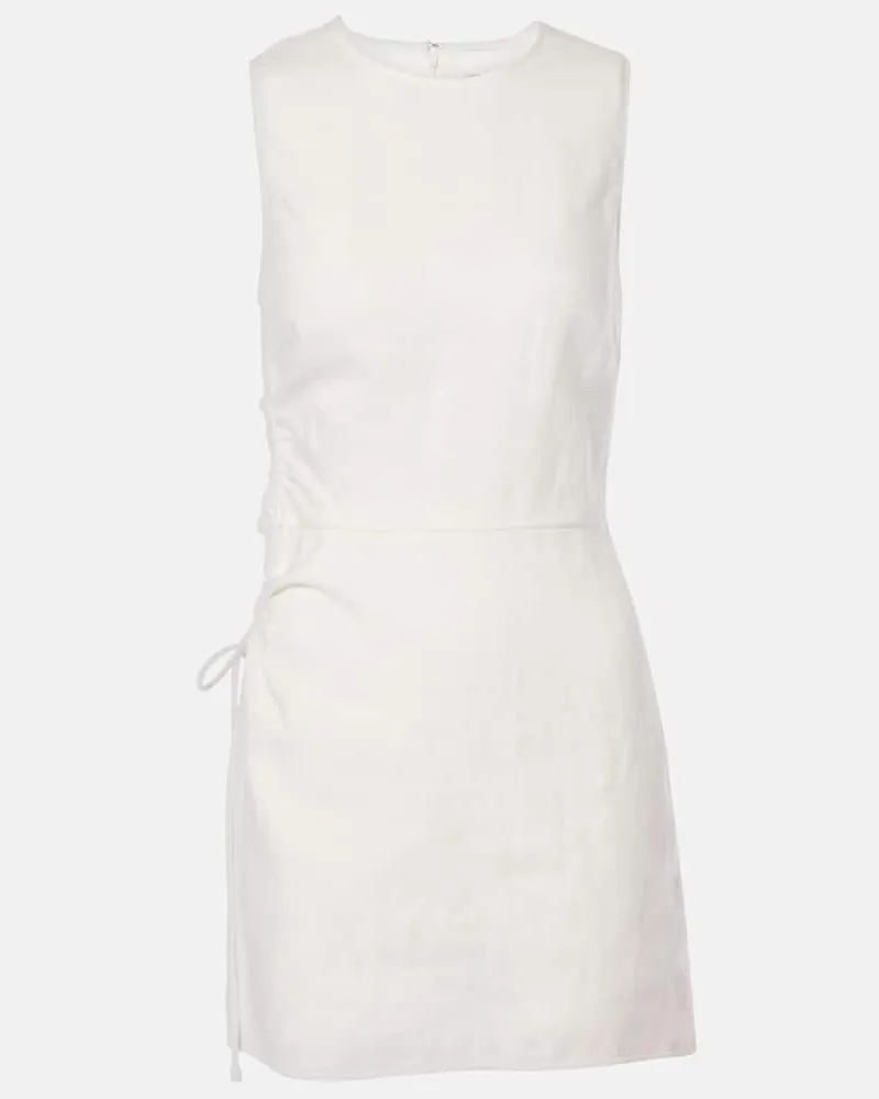 SIR Minikleid D’Orsay aus Leinen Weiß