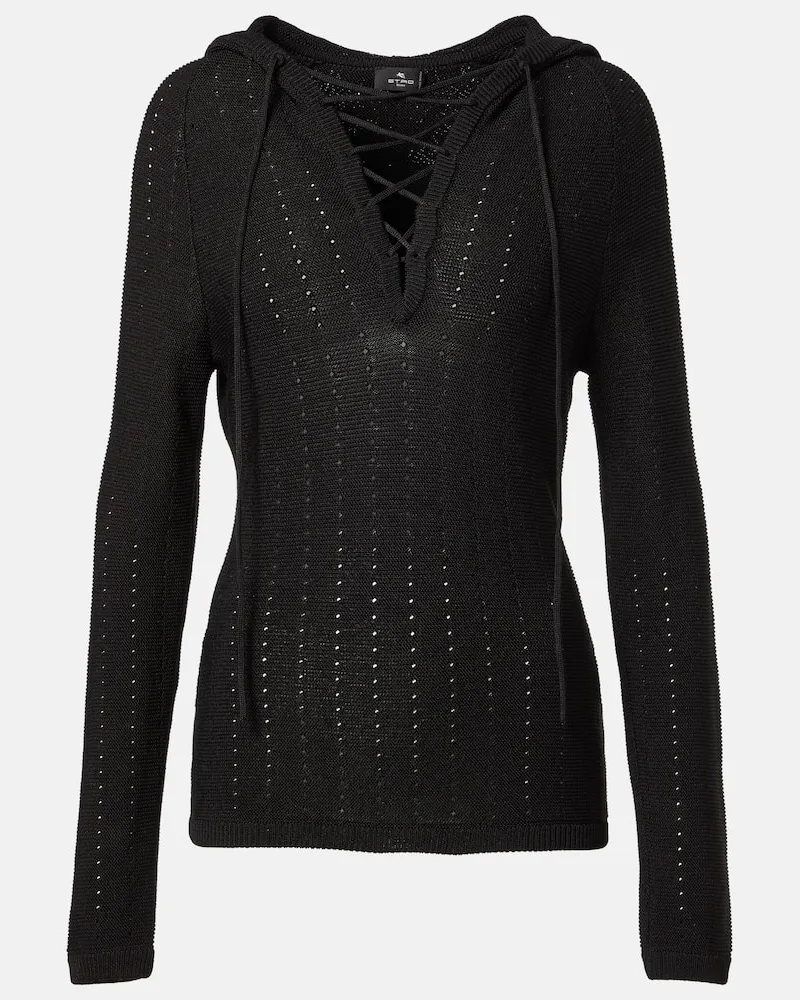 Etro Pullover aus einem Seidengemisch Schwarz