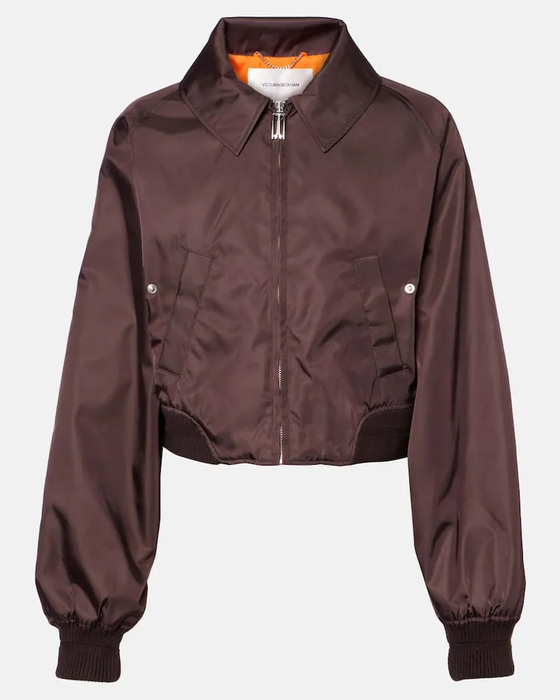 Victoria Beckham Bomberjacke Harrington Braun
