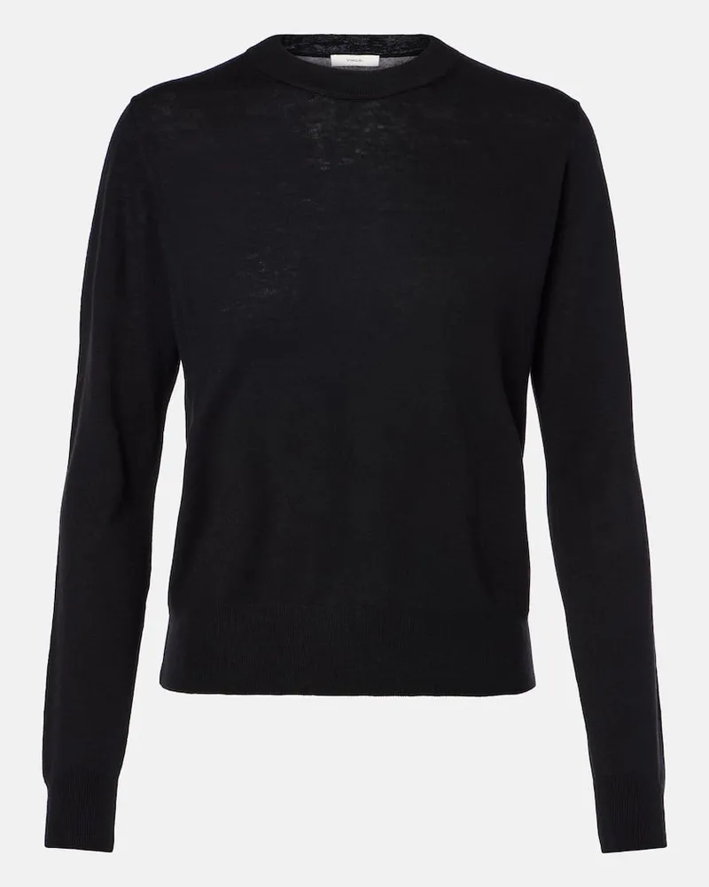 Vince Pullover aus einem Wollgemisch Schwarz