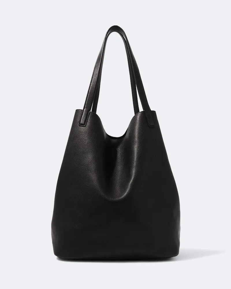 The Row Tote Bag Clement aus Leder Schwarz