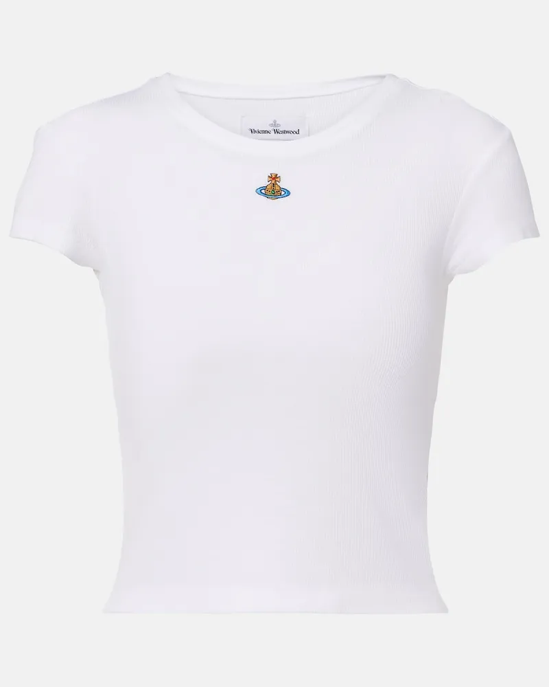 Vivienne Westwood Baby T-Shirt Peru Orb aus Jersey Weiß