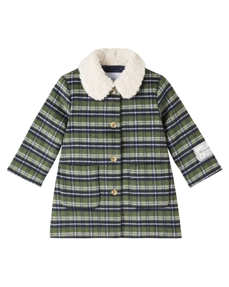 Molo Mantel Hope mit Teddyfleece Grün