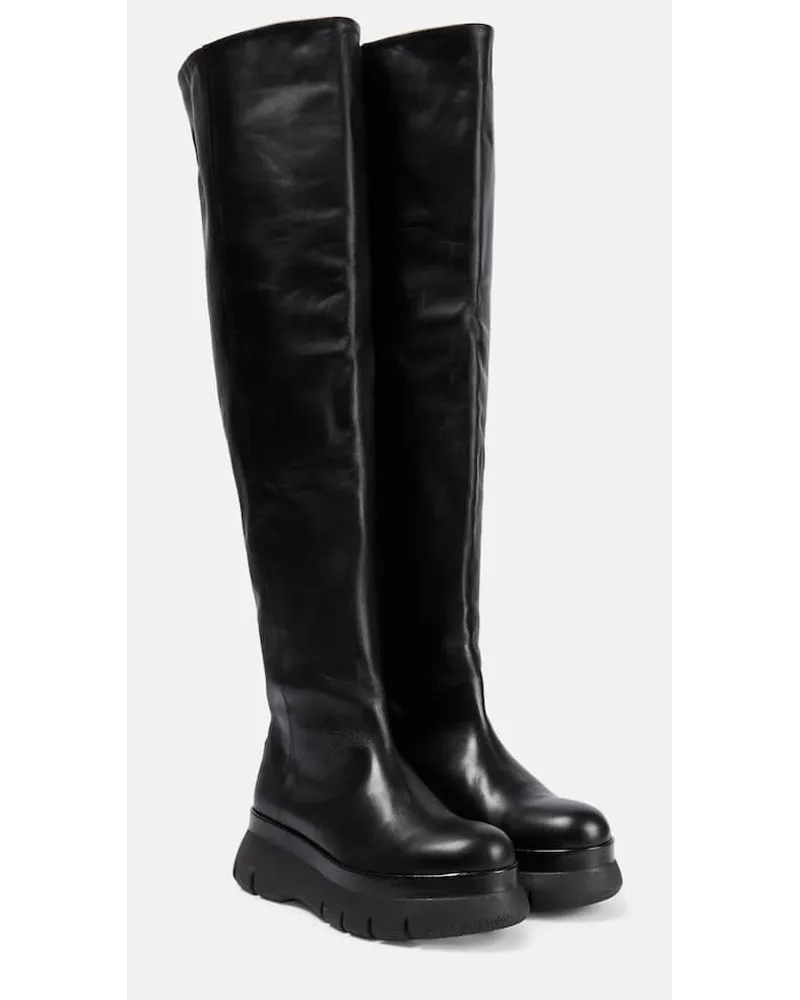 Isabel Marant Overknee-Stiefel Malyx aus Leder Schwarz