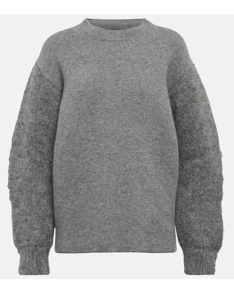Jil Sander Pullover aus Wolle und Kaschmir Grau