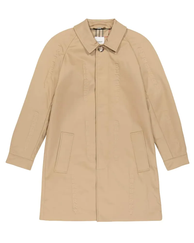 Burberry Mantel aus Baumwolle Beige