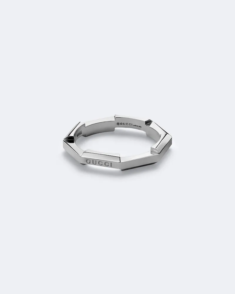 Gucci Ring Link To Love aus 18kt Weißgold Silber