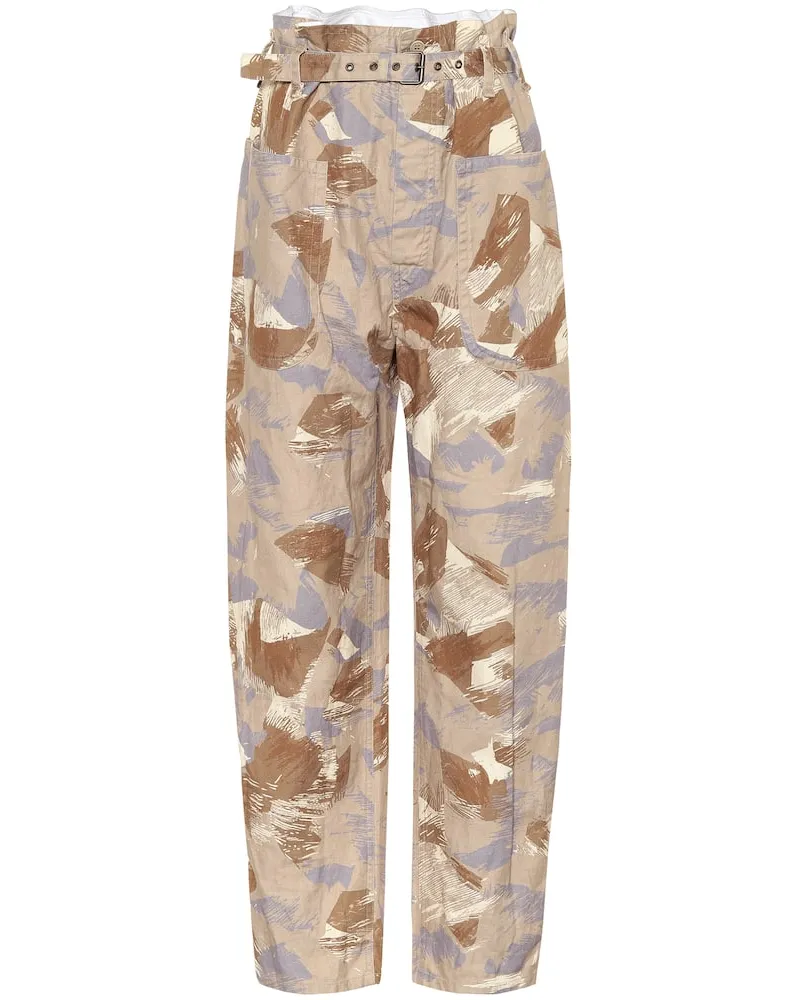 Isabel Marant Bedruckte Hose Iona Beige