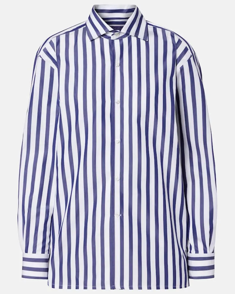 Ralph Lauren Hemd aus Baumwollpopeline Blau