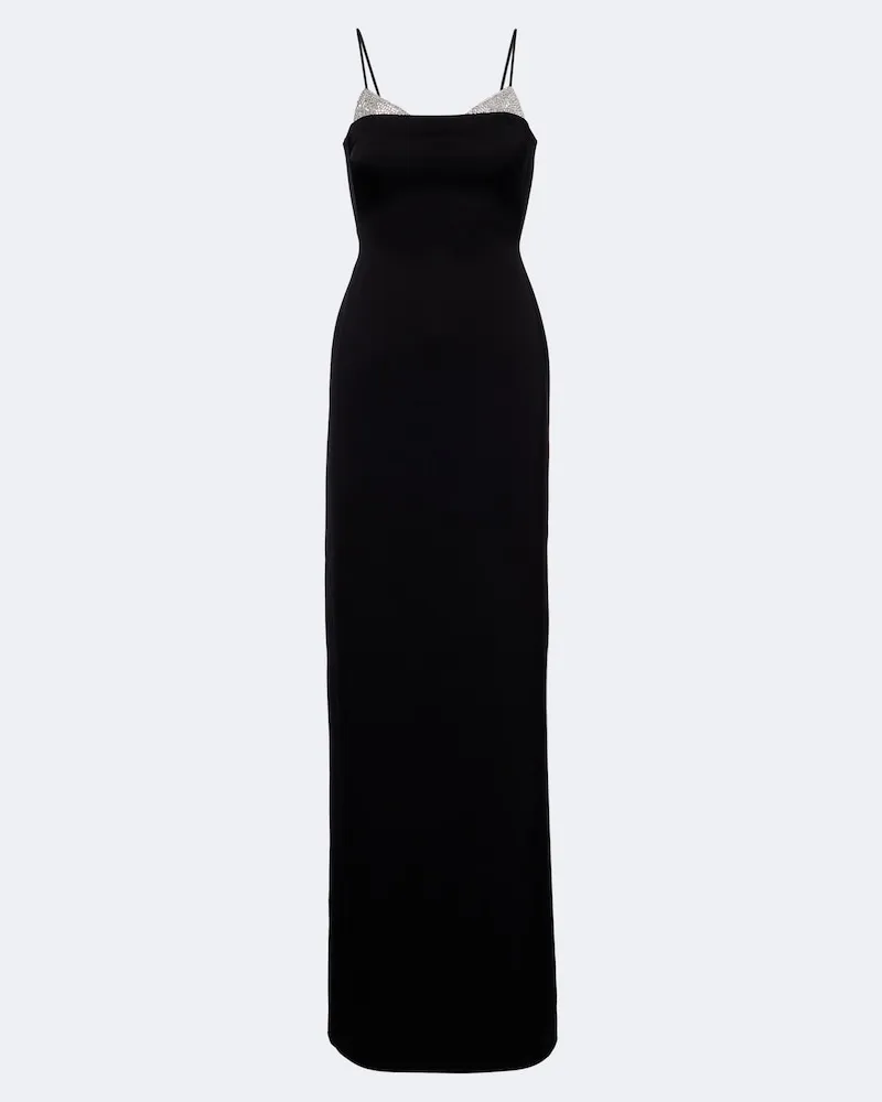 David Koma Verzierte Robe Schwarz