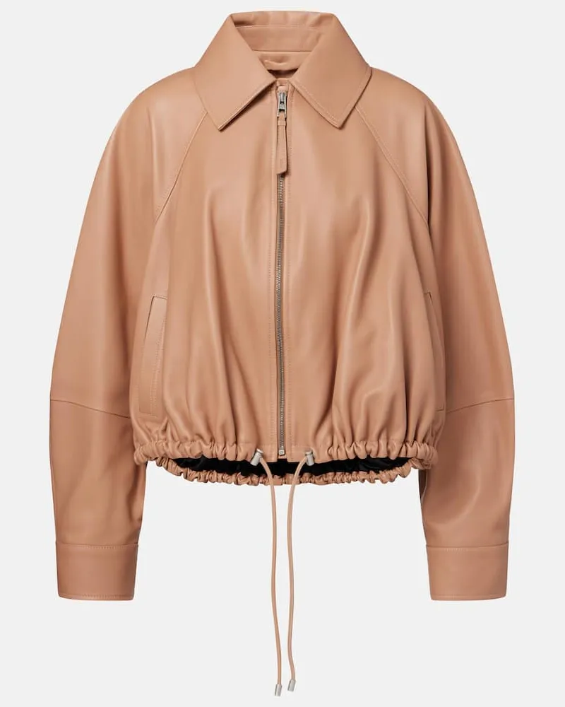 Loewe Lederjacke Beige