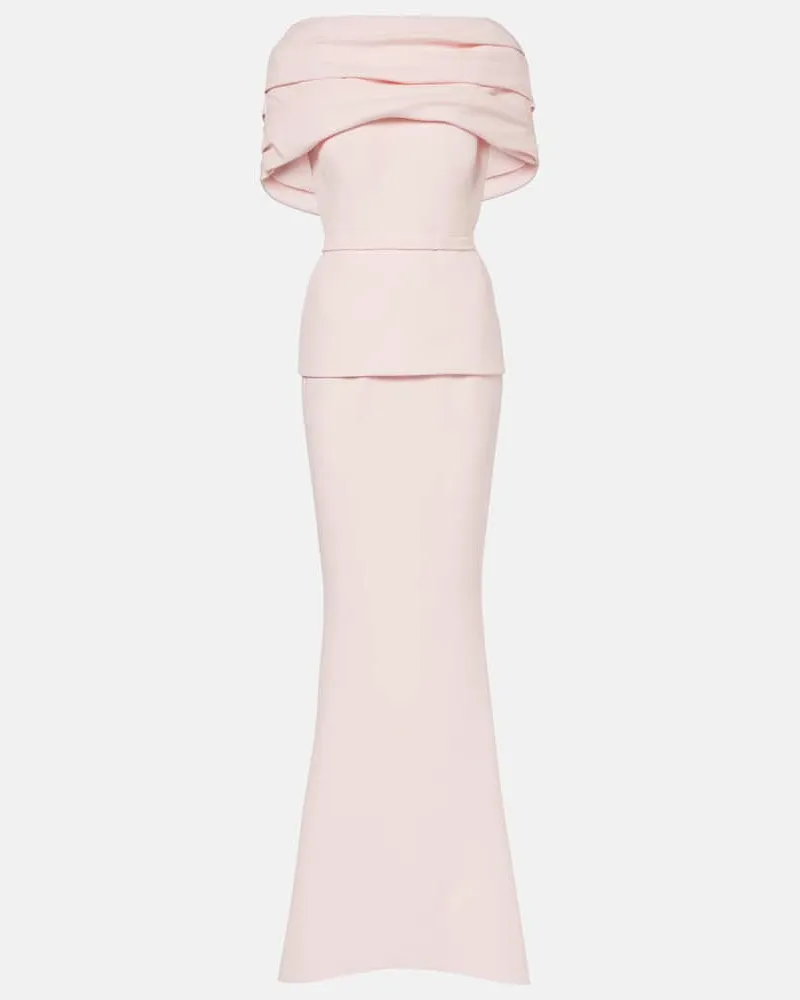 Safiyaa Robe Loura aus Crêpe Rosa