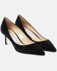 Jimmy Choo Pumps Romy 60 aus Veloursleder Schwarz