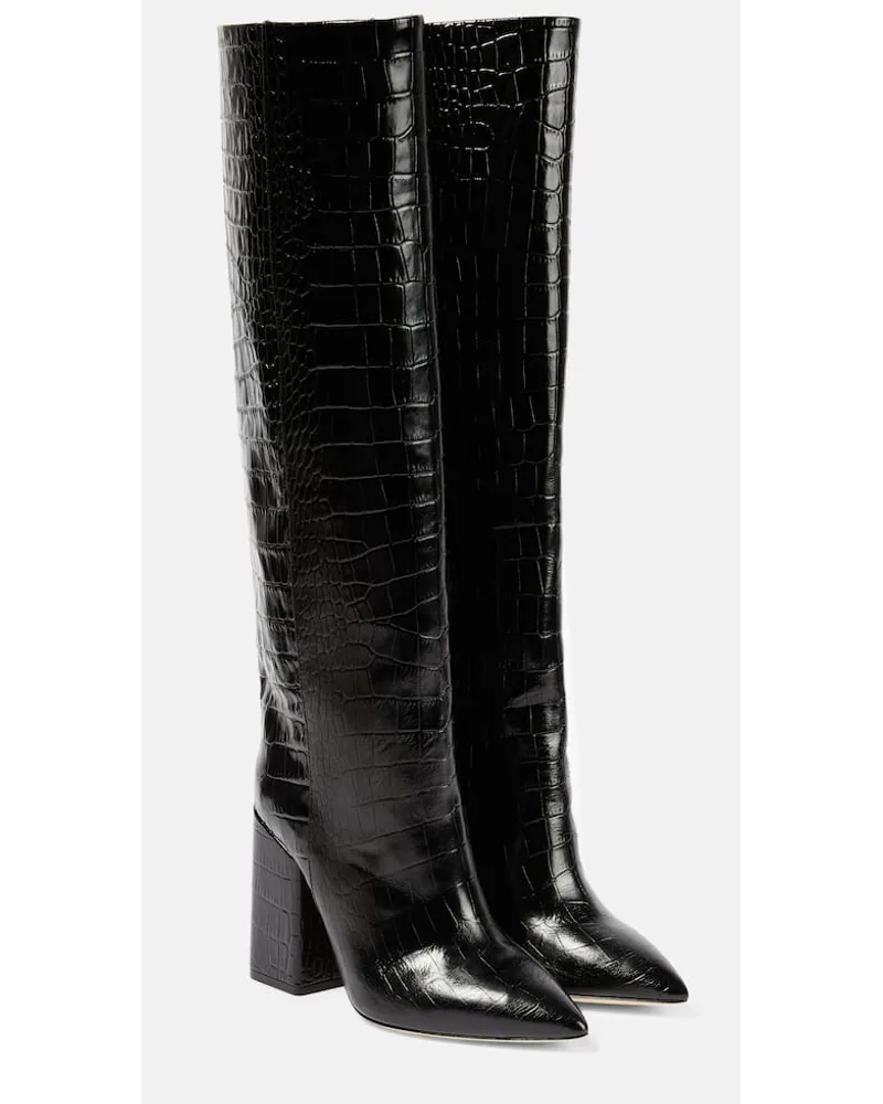 Paris Texas Stiefel Anja aus Leder Schwarz