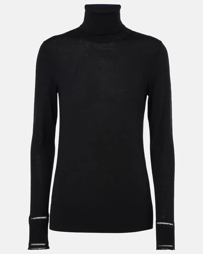 Chloé Chloé Rollkragenpullover aus Wolle Schwarz