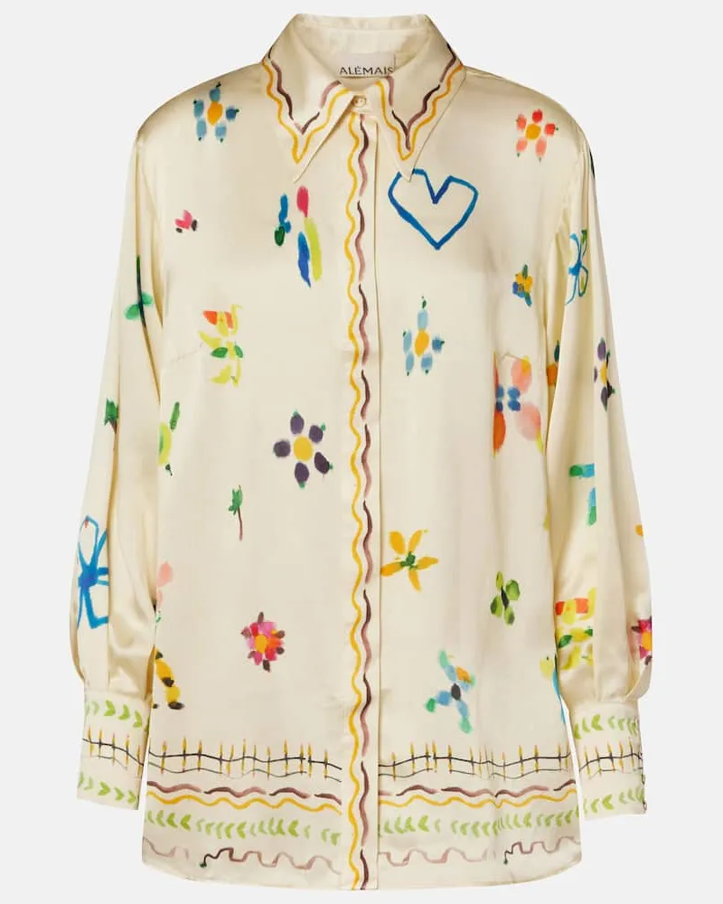 ALEMAIS Alémais Hemd Sidi aus Seide Multicolor