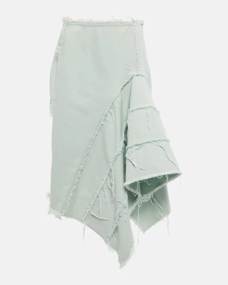 Dries van Noten Jeansrock Grün