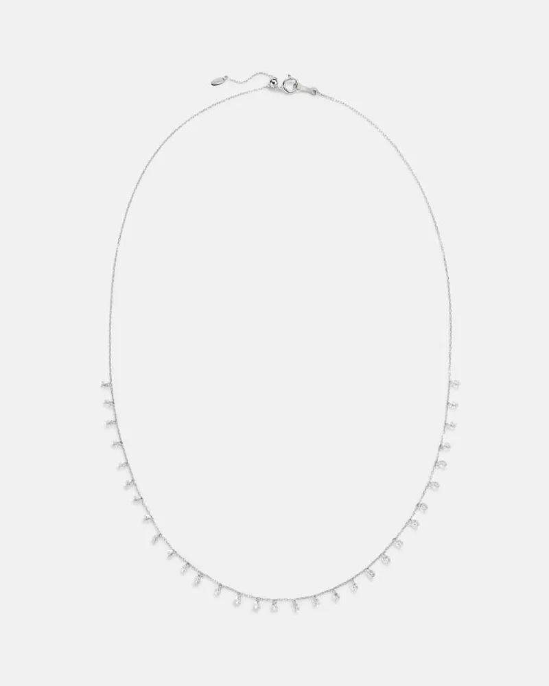 PERSEE Persée Halskette Danaé aus 18kt Weißgold mit Diamanten Weiß