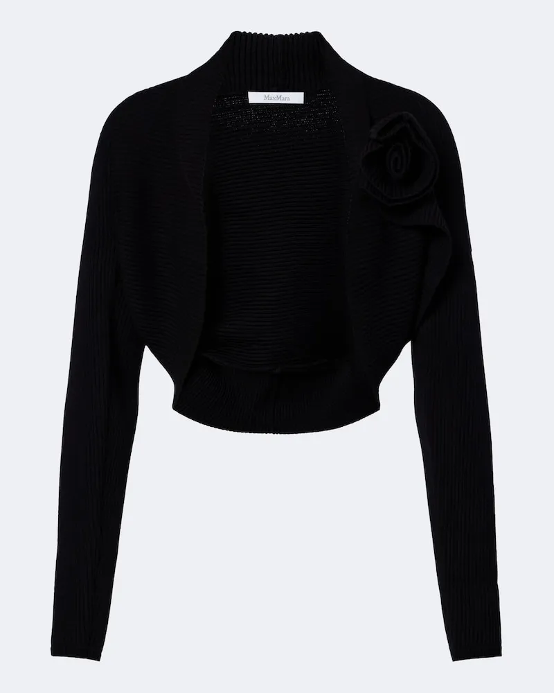 Max Mara Jacke aus Strick Schwarz
