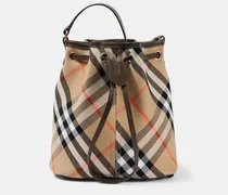 Bucket Bag Burberry Check aus Jacquard