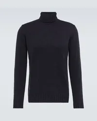 Thom Sweeney Rollkragenpullover aus Kaschmir Blau