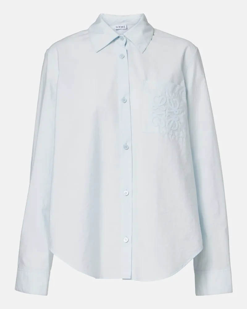 Loewe Paula's Ibiza Hemd Anagram aus Popeline Blau