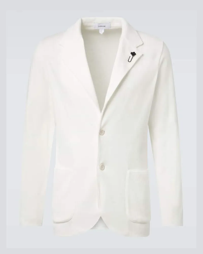 LARDINI Blazer aus Baumwolle Weiß
