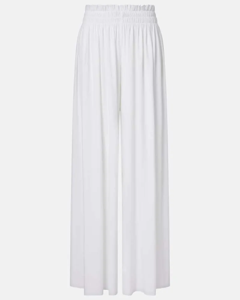 Norma Kamali Weite Hose Weiß