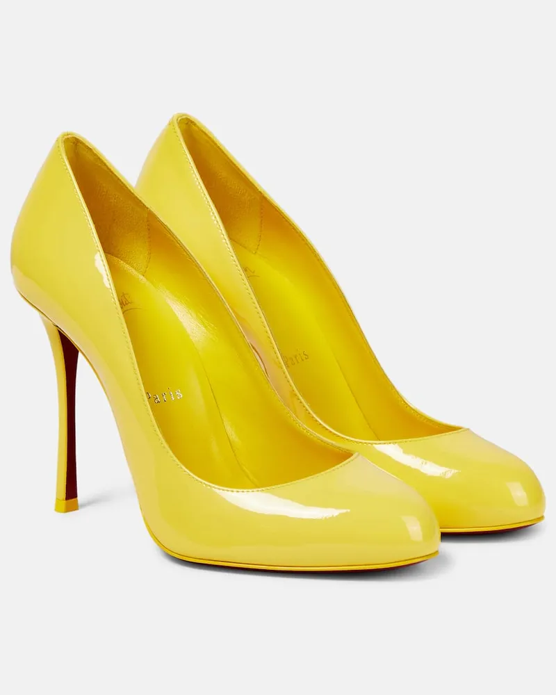 Christian Louboutin Pumps Dolly aus Lackleder Gelb