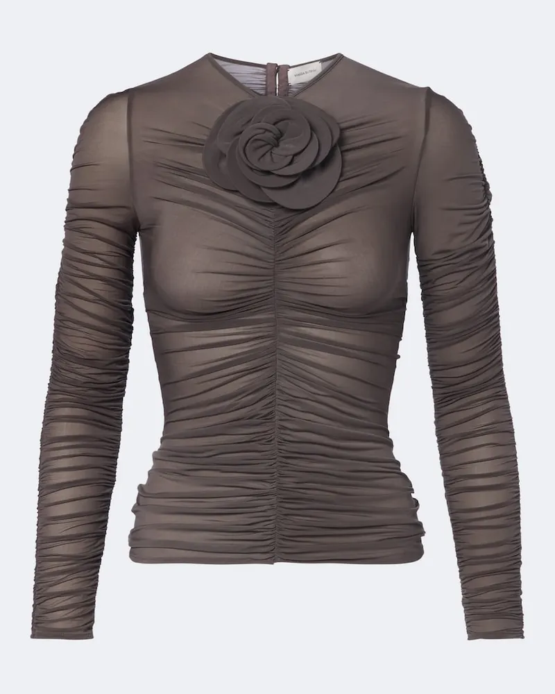 Magda Butrym Verziertes Top Braun