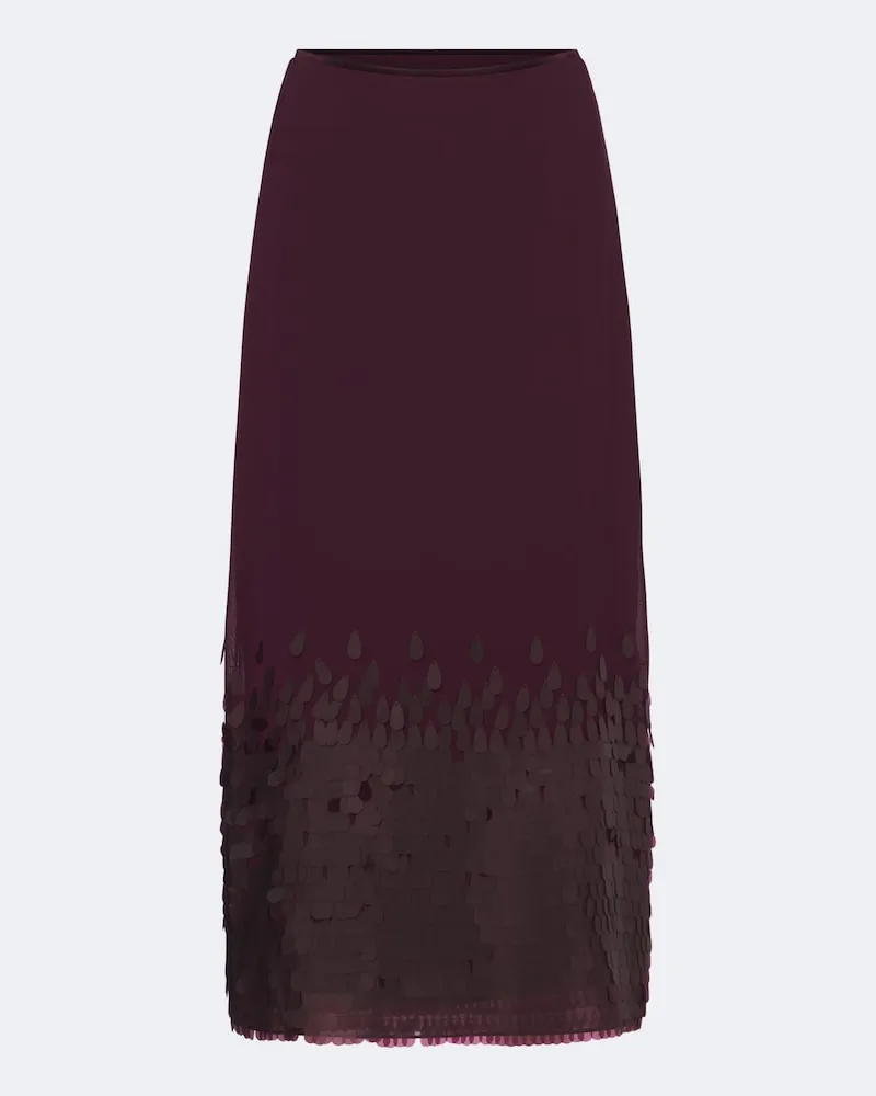 Joseph Midirock Connie aus Chiffon mit Pailletten Burgunderrot